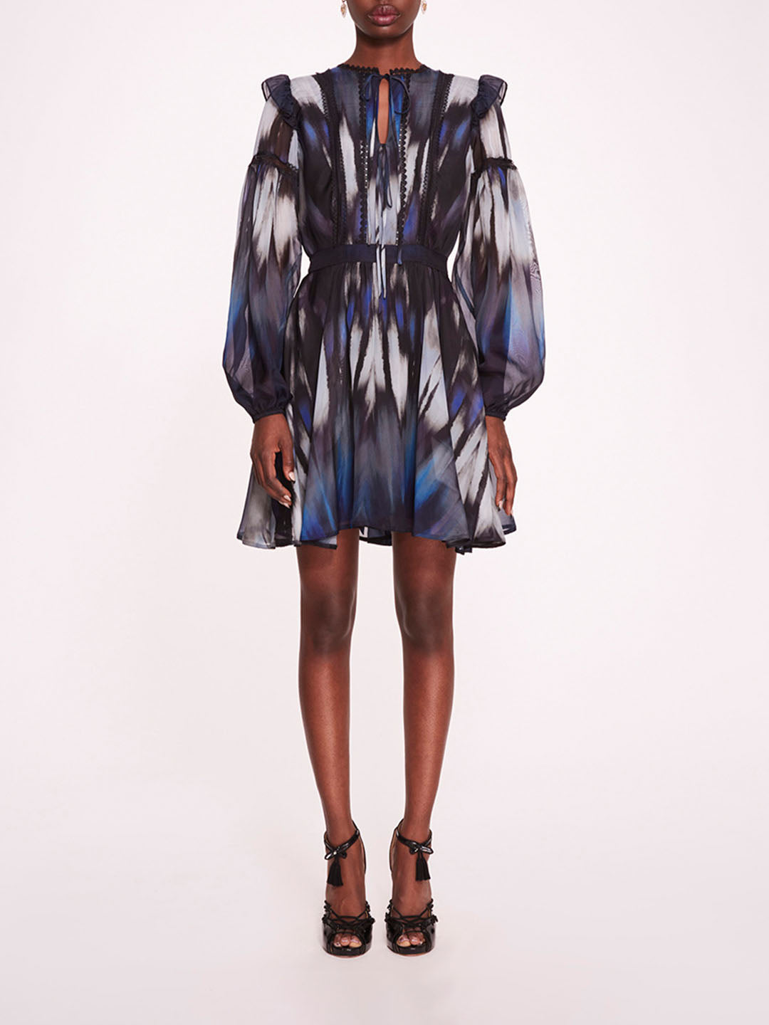 Abstract Viscose Mini Dress | Marchesa