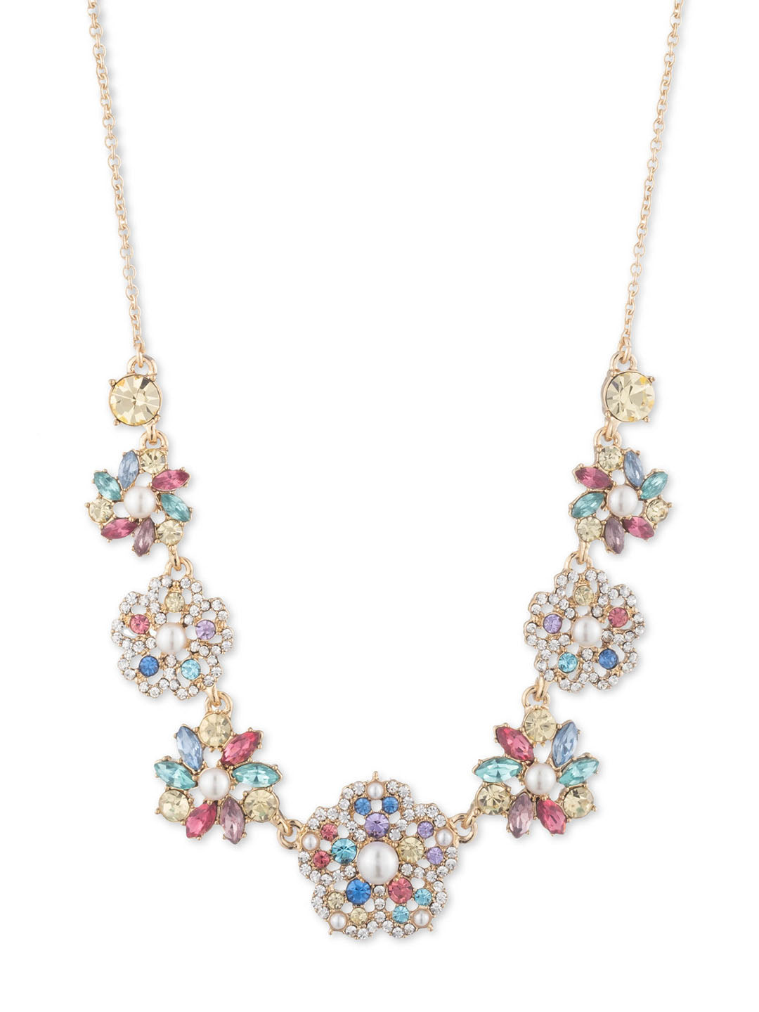 Multi Fresh Floral Necklace | Marchesa