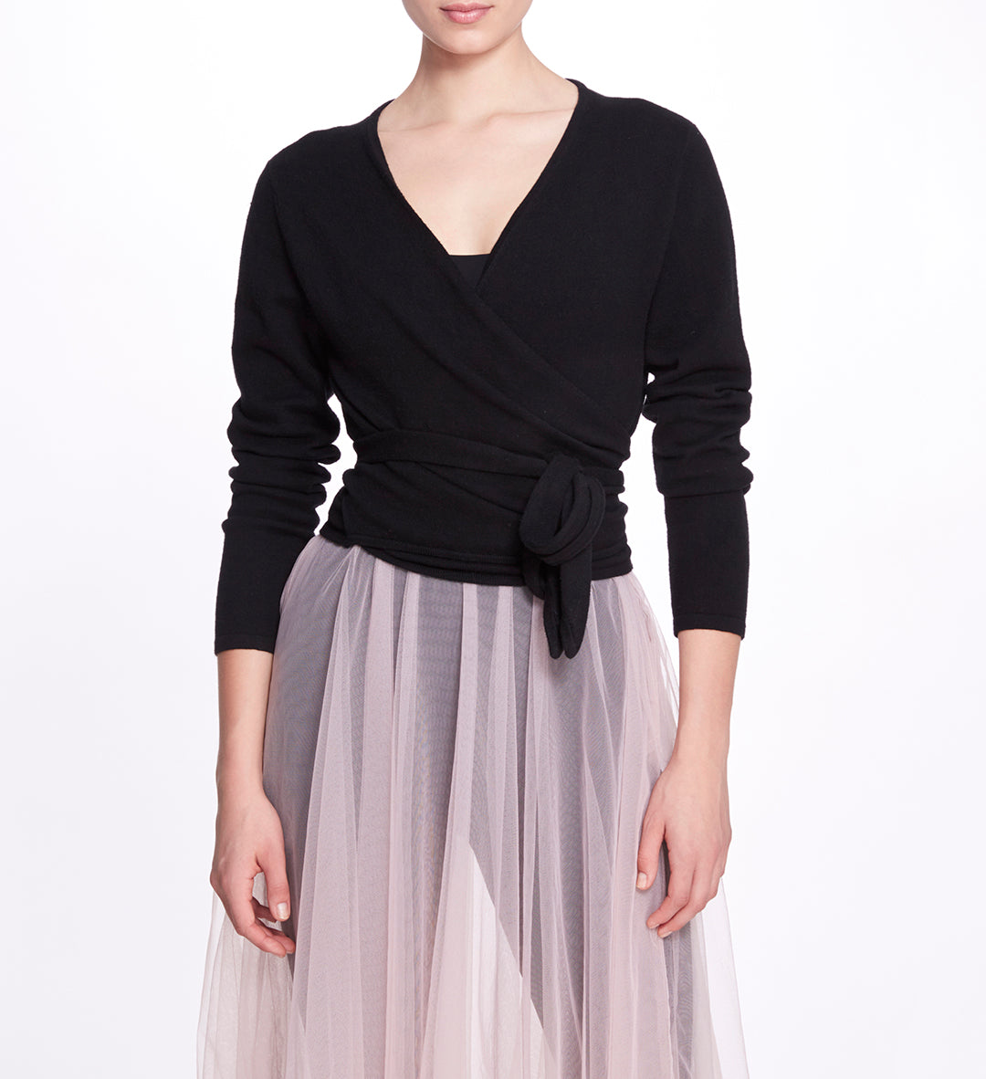 Anne Wrap Sweater | Marchesa