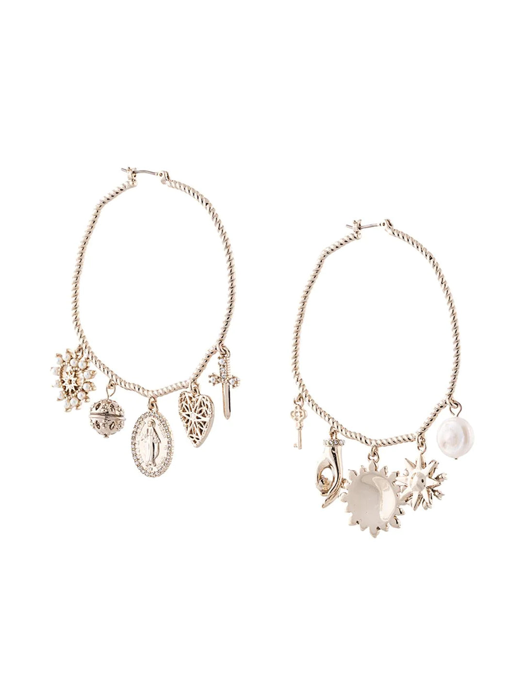 Charm Hoop Earrings | Marchesa