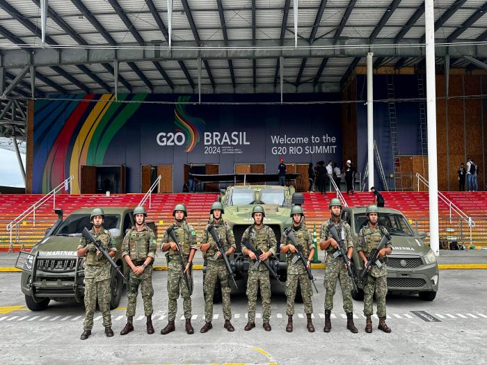 Militares e meios Navais, Aeronavais e de Fuzileiros Navais reforçam a segurança nas proximidades dos locais onde ocorrerão ativ