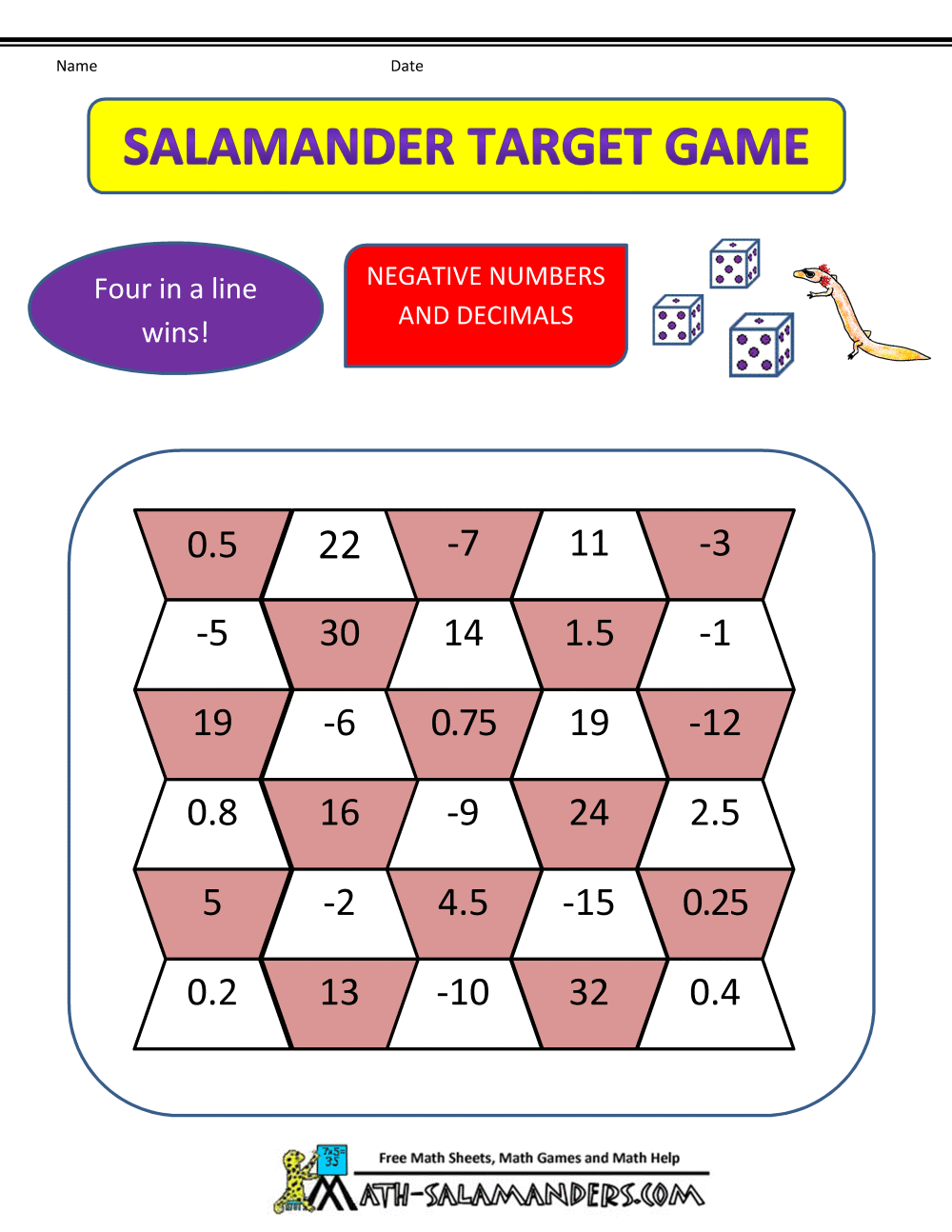 5th Grade Math Review Games