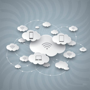 Photo of clouds and devices