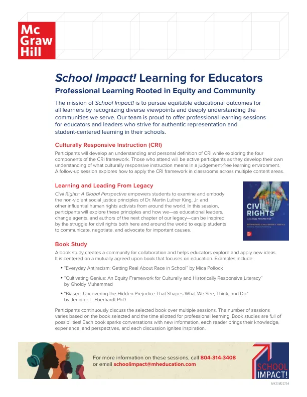 thumbnail of School Impact Learning for Educators flyer