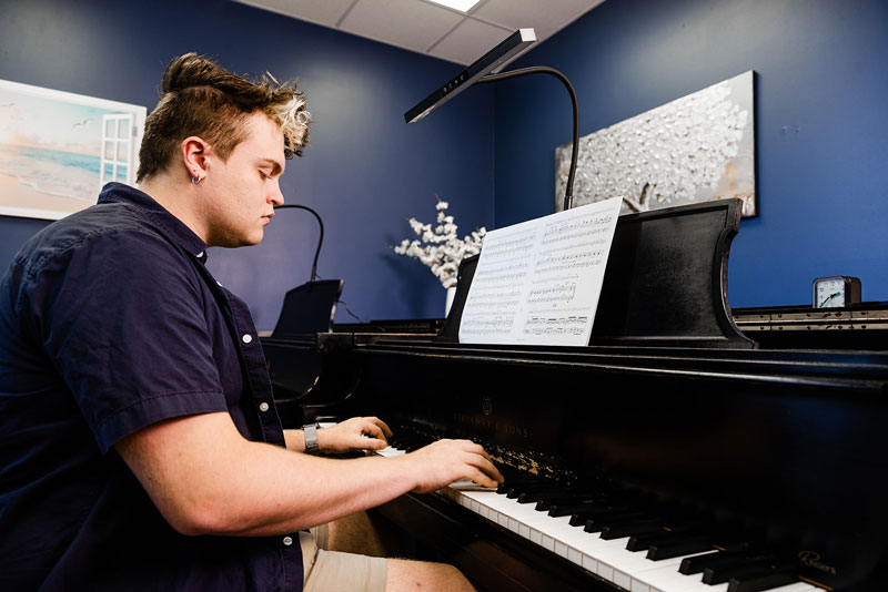 Arts Student Playing Piano