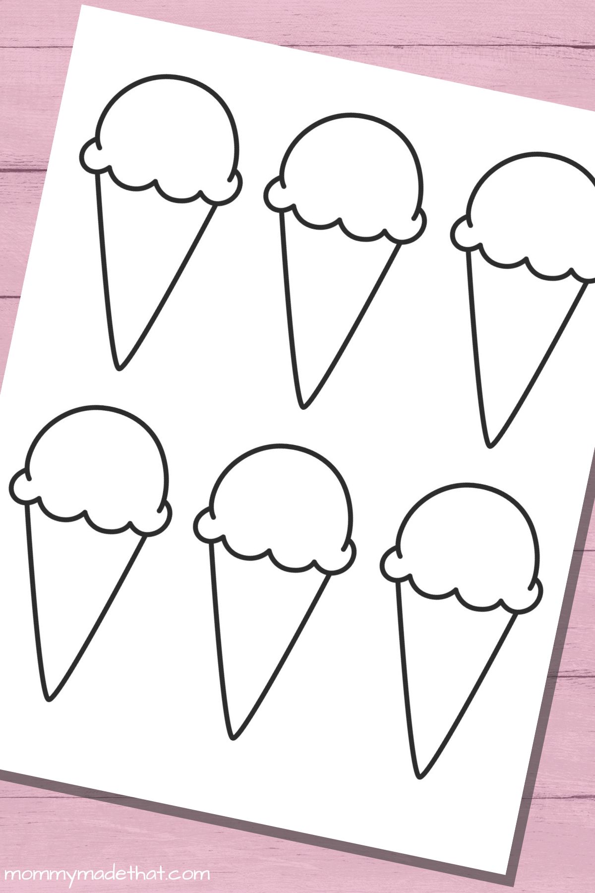 Ice Cream Cone Template Printable