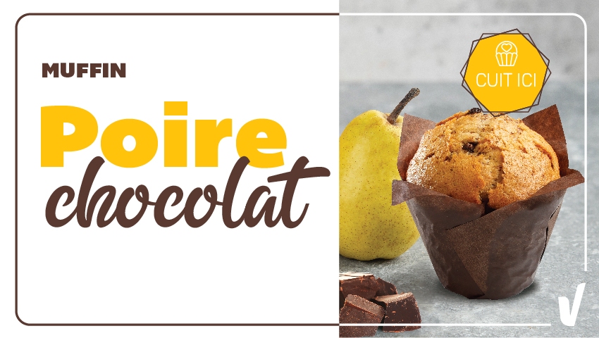 Muffin poire chocolat