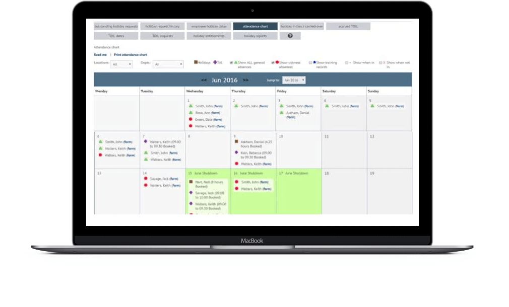 Holiday management software myhrtoolkit
