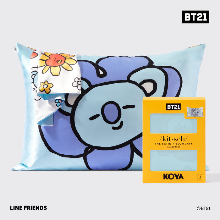 BT21 meets キッチュ・サテン枕カバー - KOYA