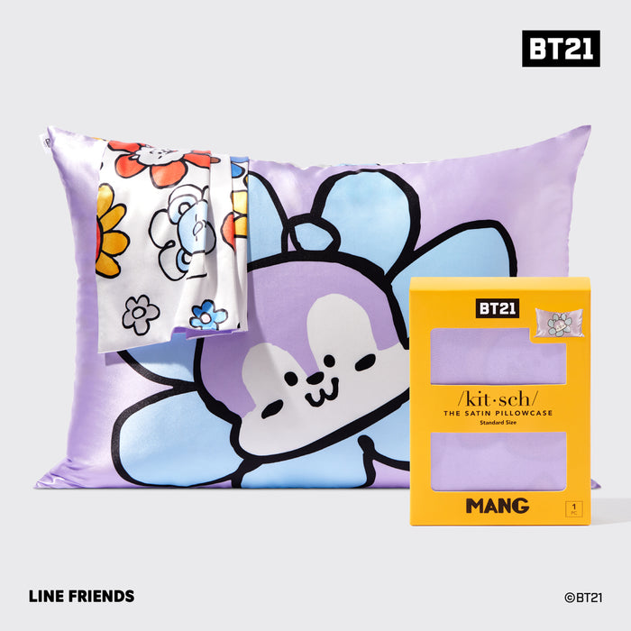 BT21 x Fronha de cetim Kitsch Standard - Mang