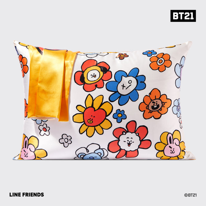 BT21 rencontre Kitsch Taie d'oreiller en satin - CHIMMY