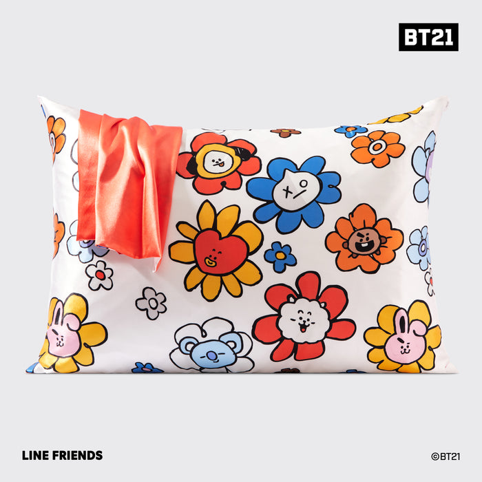 BT21 rencontre Kitsch Taie d'oreiller en satin - TATA