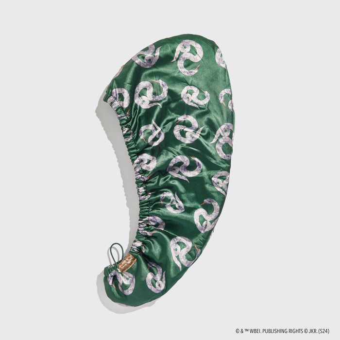 Harry Potter x Kitsch Haarhandtuch mit Satinüberzug – Slytherin