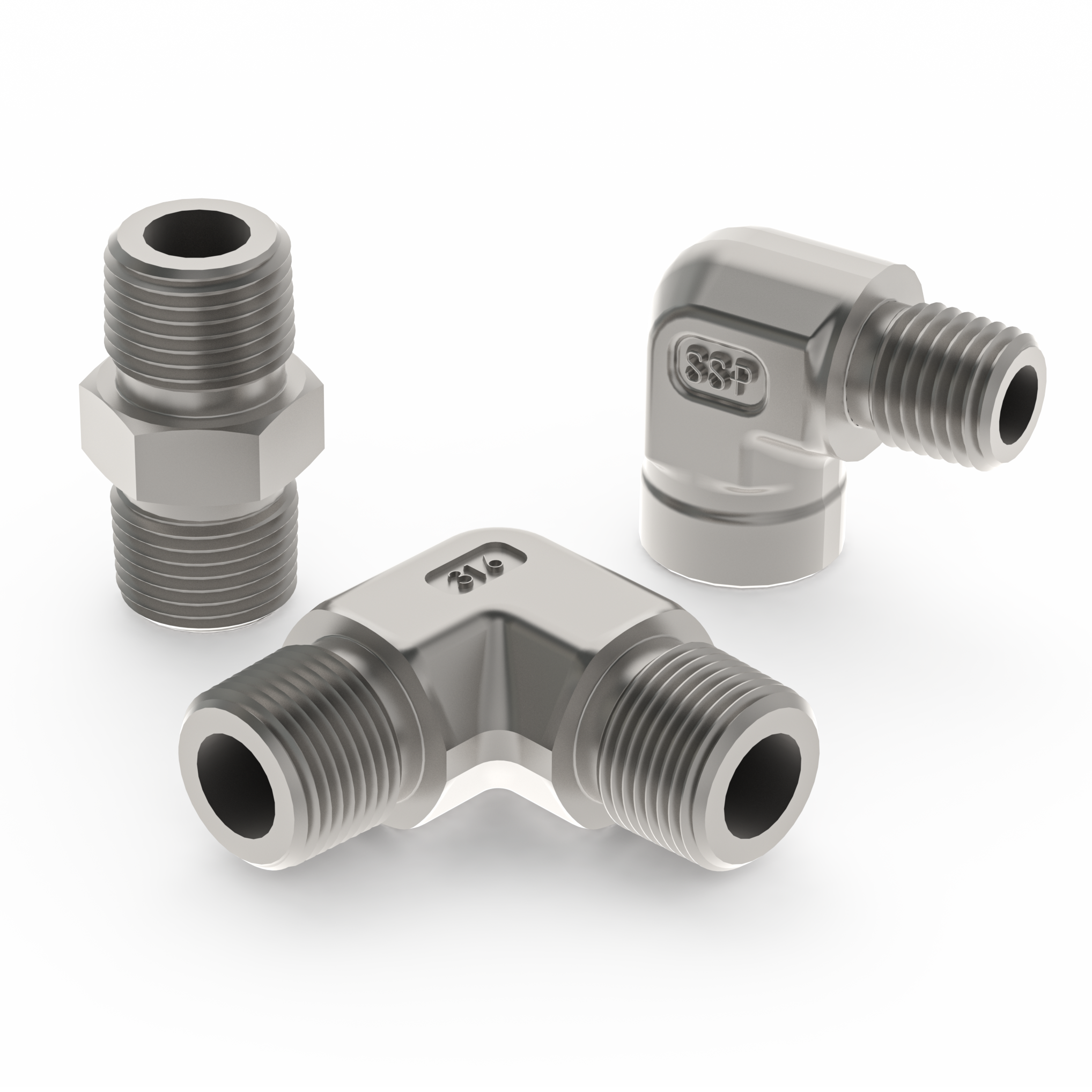 Pipe Fittings Render