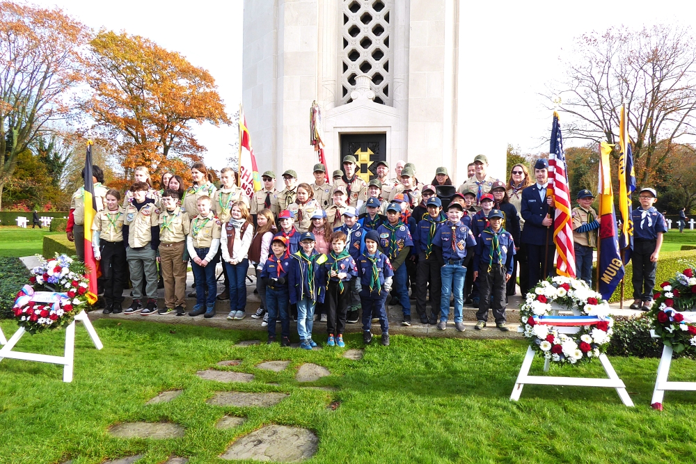 Fotoreportage Veterans Day op Flanders Field American Cemetery in Waregem