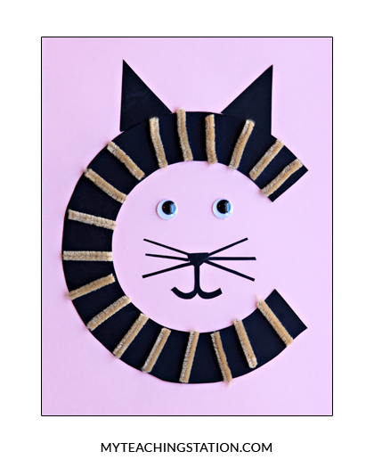 Letter C Craft: Cat | MyTeachingStation.com