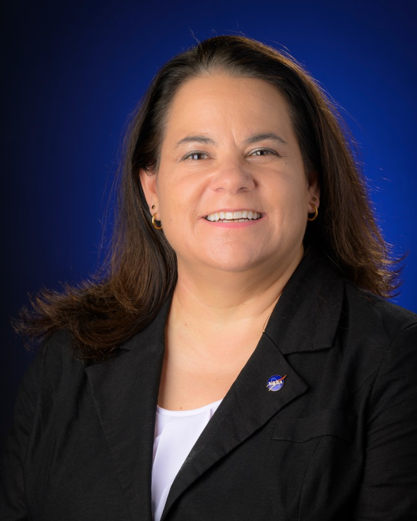 Portrait of Elaine Slaugh, Wednesday, Nov. 8, 2023, at the NASA Headquarters Mary W. Jackson Building in Washington.