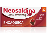 Embalagem do produto Neosaldina DIP, embalagem com 20 comprimidos.