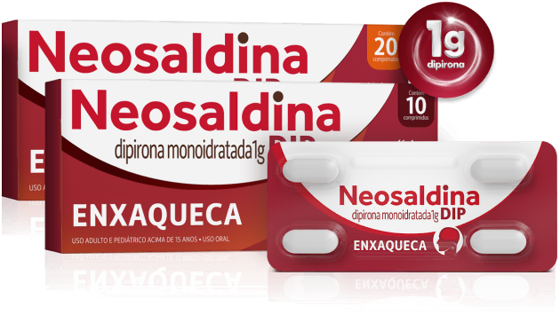 embalagens de Neosaldina DIP.