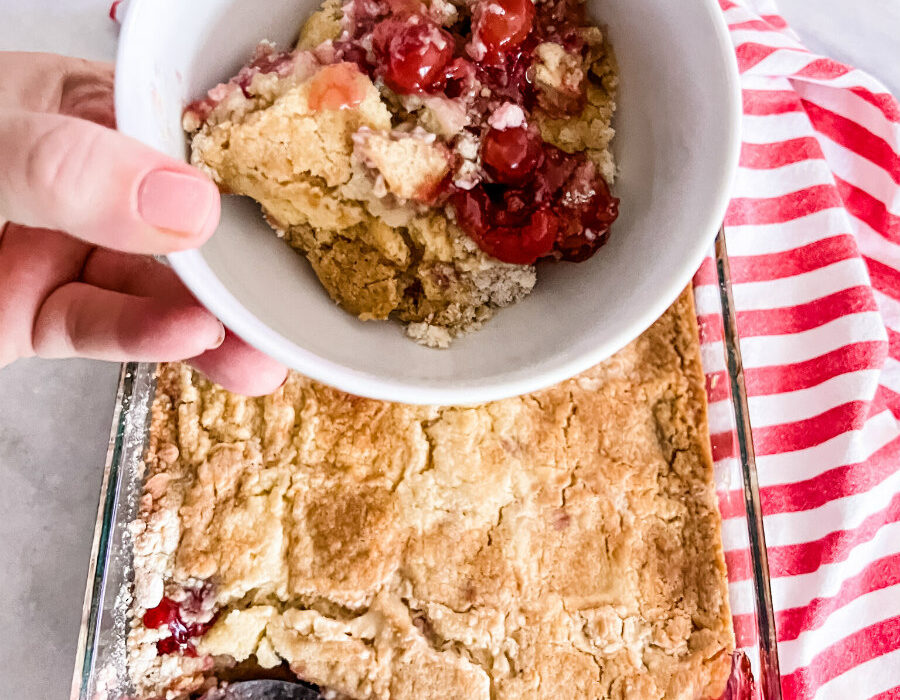 Cherry Cheesecake Dump Cake