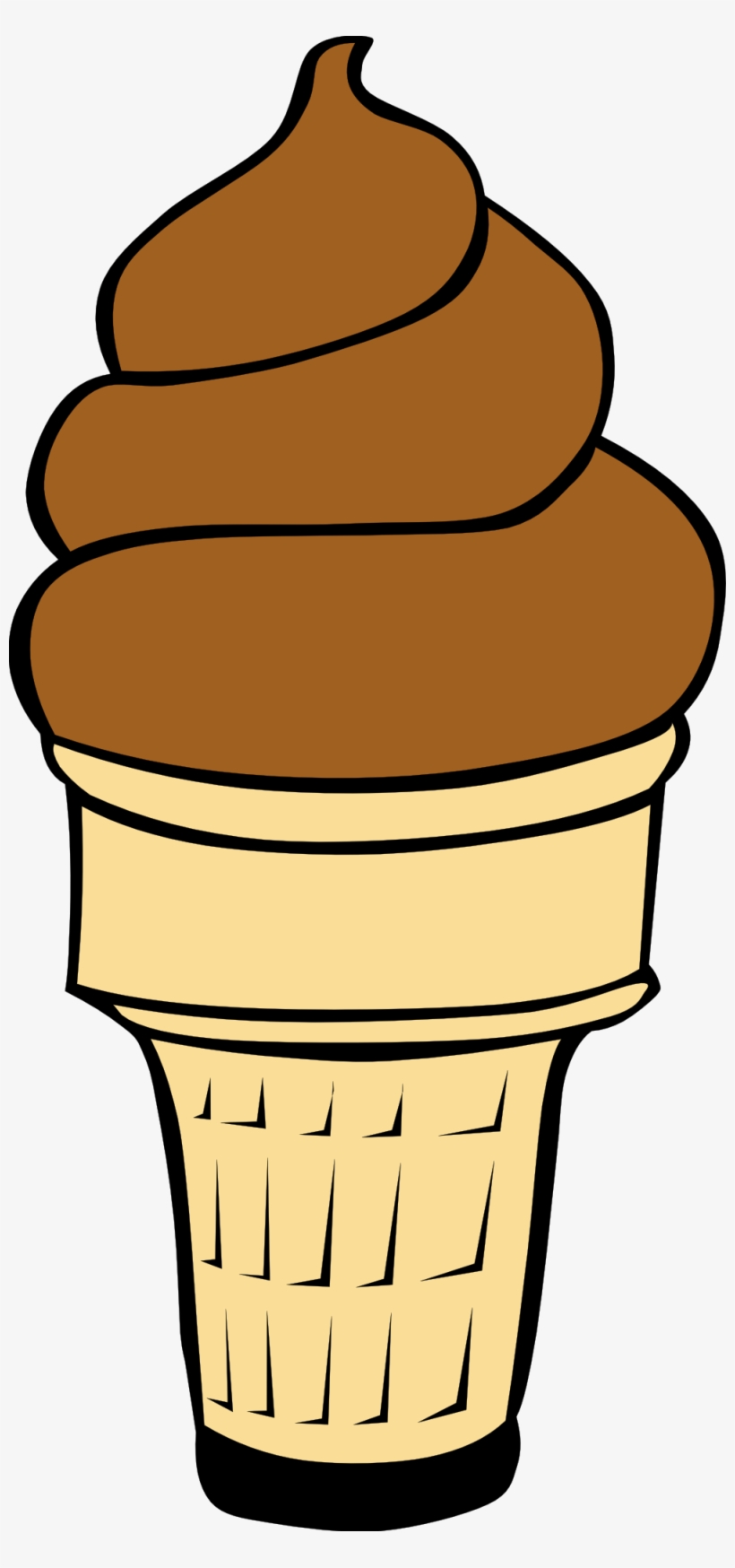 Ice Cream Cone Outline Clip Art