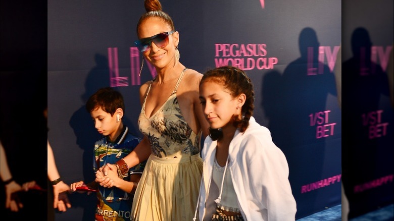 Jennifer Lopez and her kids