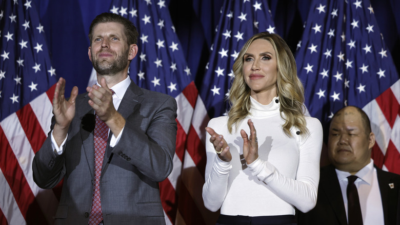 Lara Eric Trump clapping