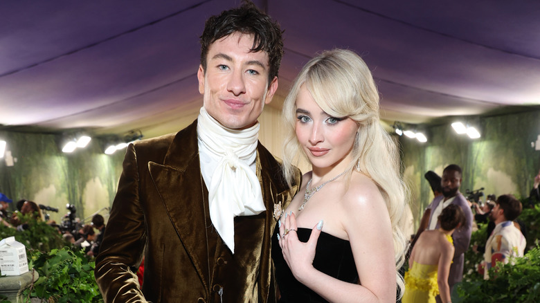 Barry Keoghan and Sabrina Carpenter smiling