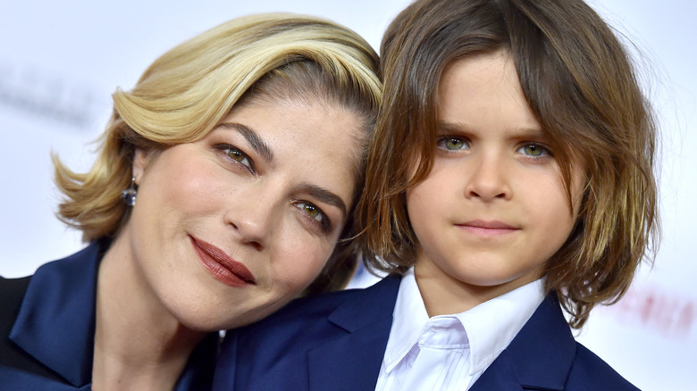 Selma Blair with young Arthur Saint