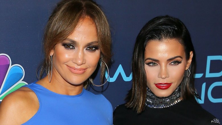 Jennifer Lopez and Jenna Dewan both smiling