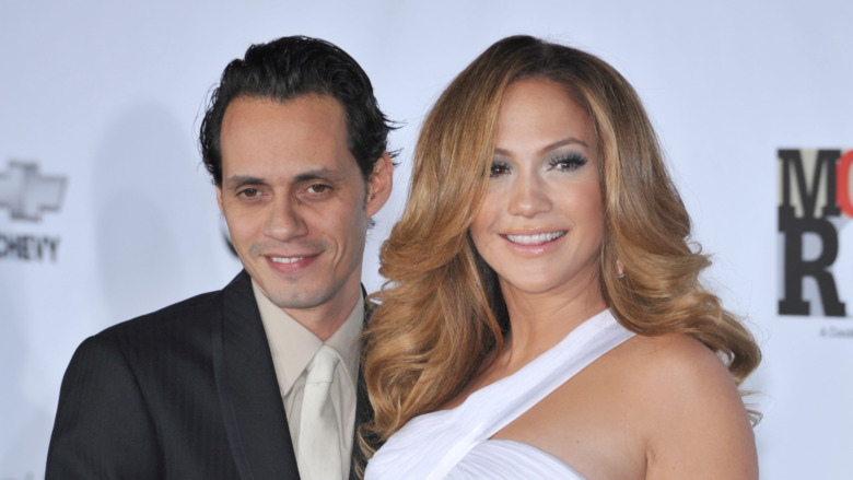 Marc Anthony and Jennifer Lopez smiling