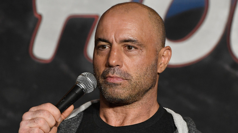 Joe Rogan wearing black shirt