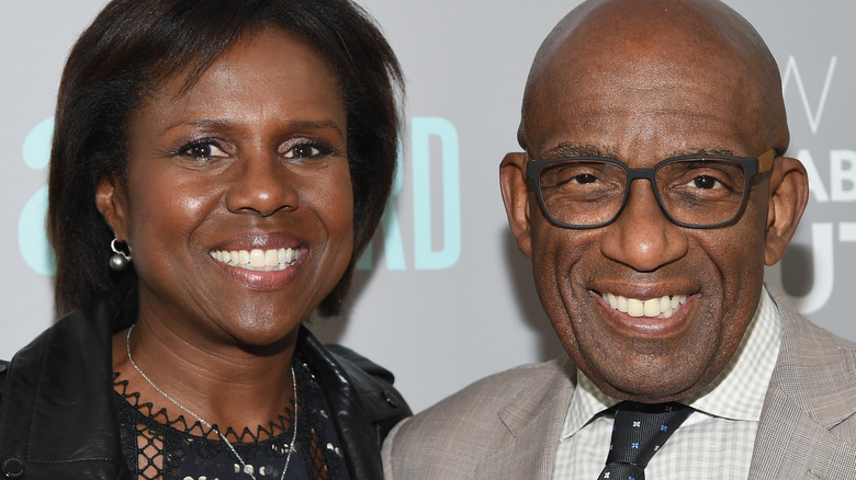 Al Roker and Deborah Roberts smile for photo