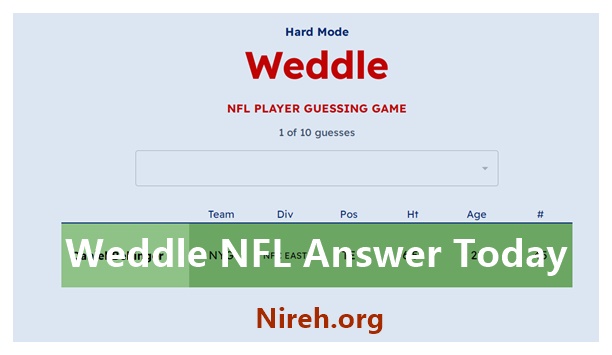 weddle answer today