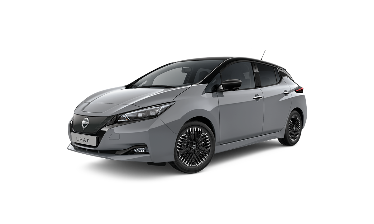 Nissan LEAF 2023 Cinza Shark com teto Preto Premium