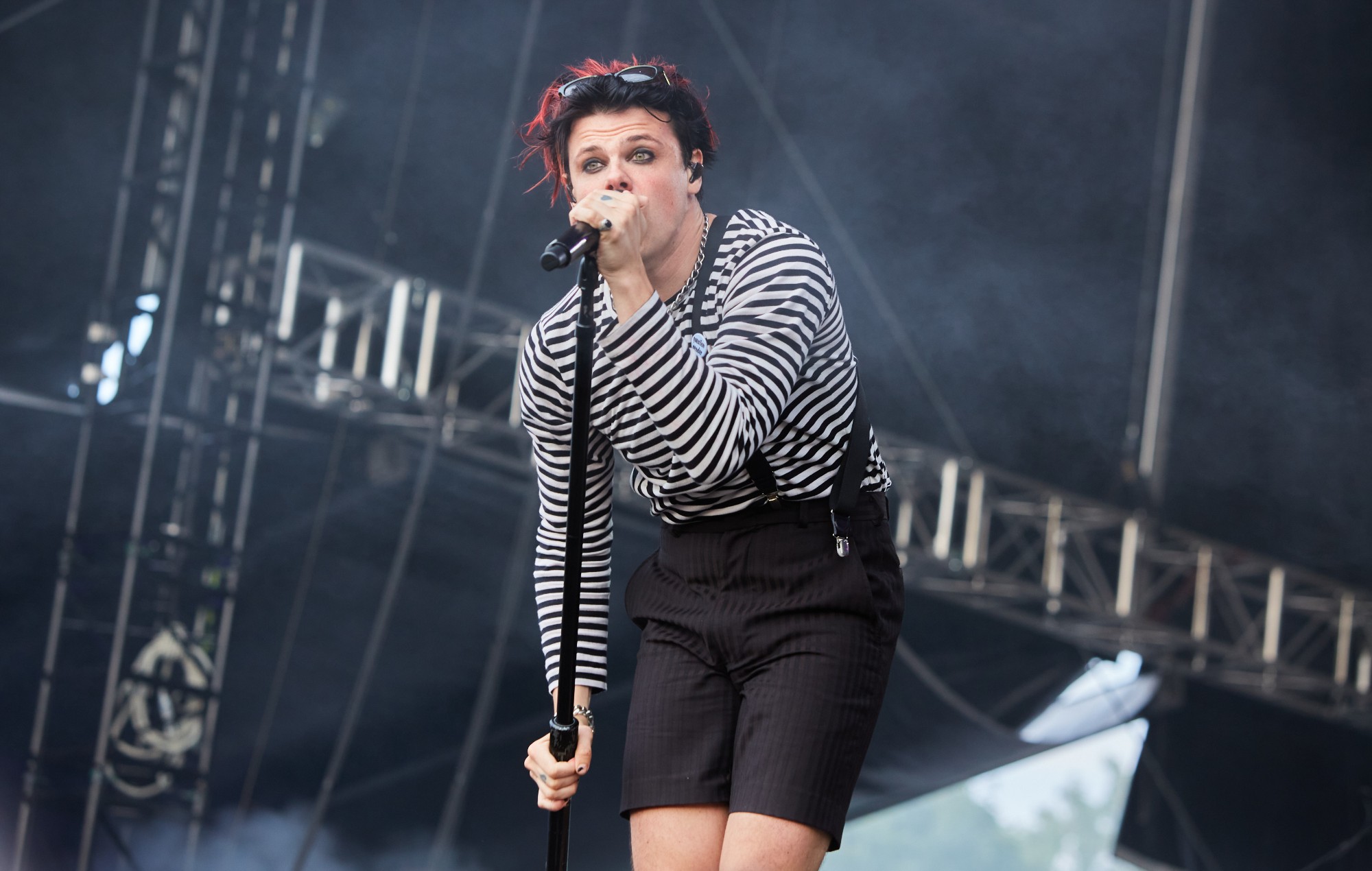 Yungblud performing live on-stage