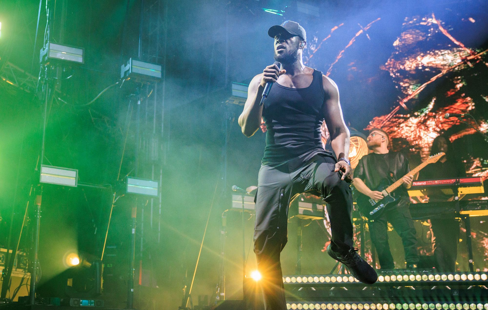 Stormzy performs on stage at Bergenfest 2024 on June 14, 2024 in Bergen, Norway.