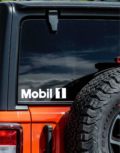 Mobil 1 decal, sticker