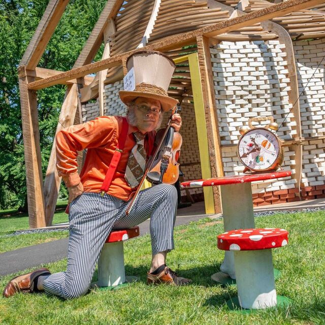 Stop for a riddle, stay for the fiddle­—the Mad Hatter is here every weekend throughout August! 🎩🫖
 
Join him for musically mad adventures in the Garden as he leaps from the pages of Alice’s Adventures in Wonderland to welcome you to Wonderland: Curious Nature, a botanical experience that grows curiouser and curiouser as you explore. Be sure to wear your best hat or other imaginative look for your trip down the rabbit hole!
 
Experience the show in summer as the exhibition continues through October 27, with tickets through link in bio.
 
#WonderlandNYBG #MadHatter #CuriousNature