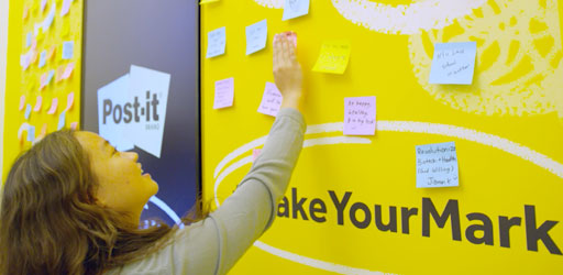 3M Post It wall