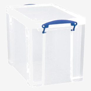 Really Useful Plastic Storage Box 24 Litre Clear - 24CCB 53703RU