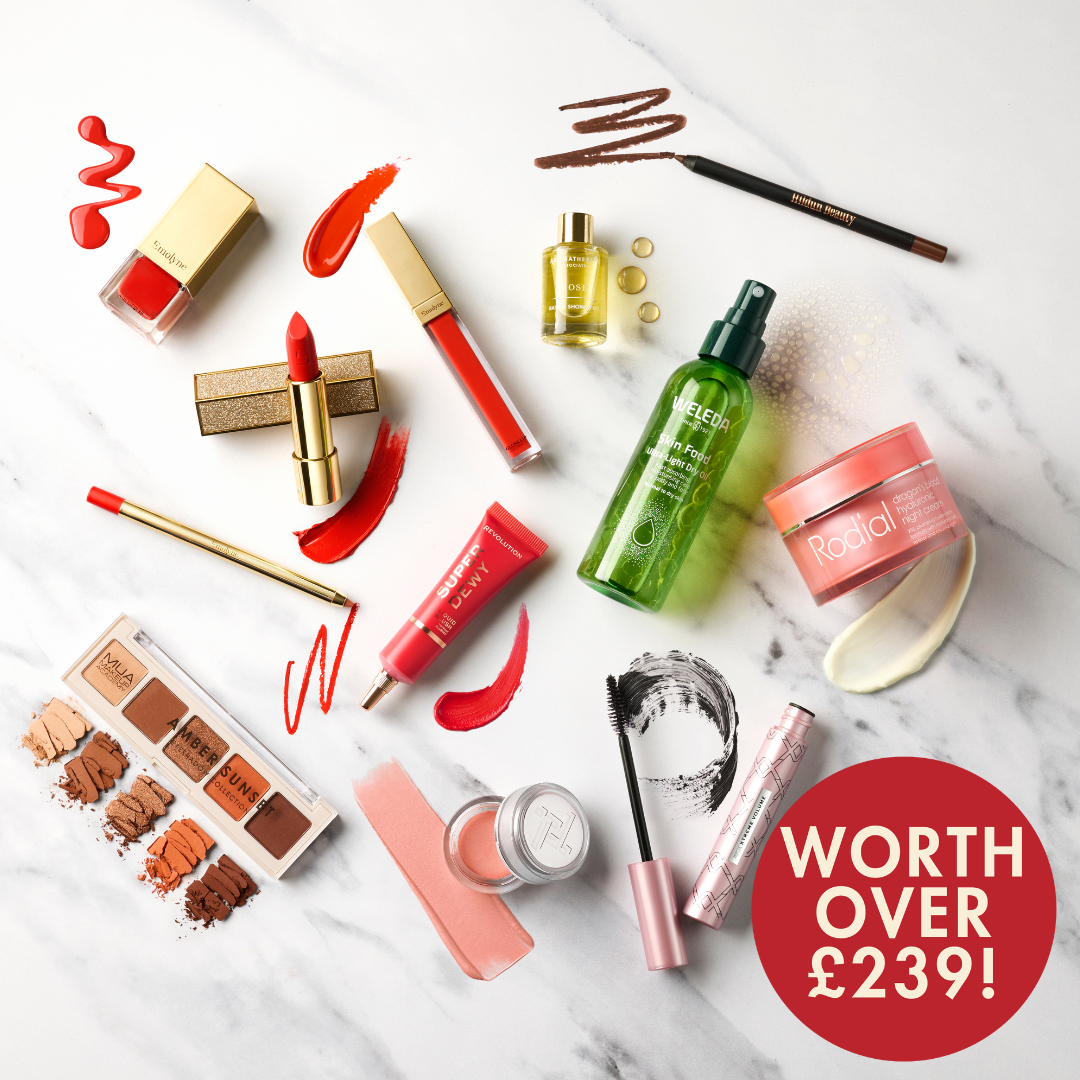 The limited edition OK! Beauty Box by Bryony and Poppy (worth over £239)