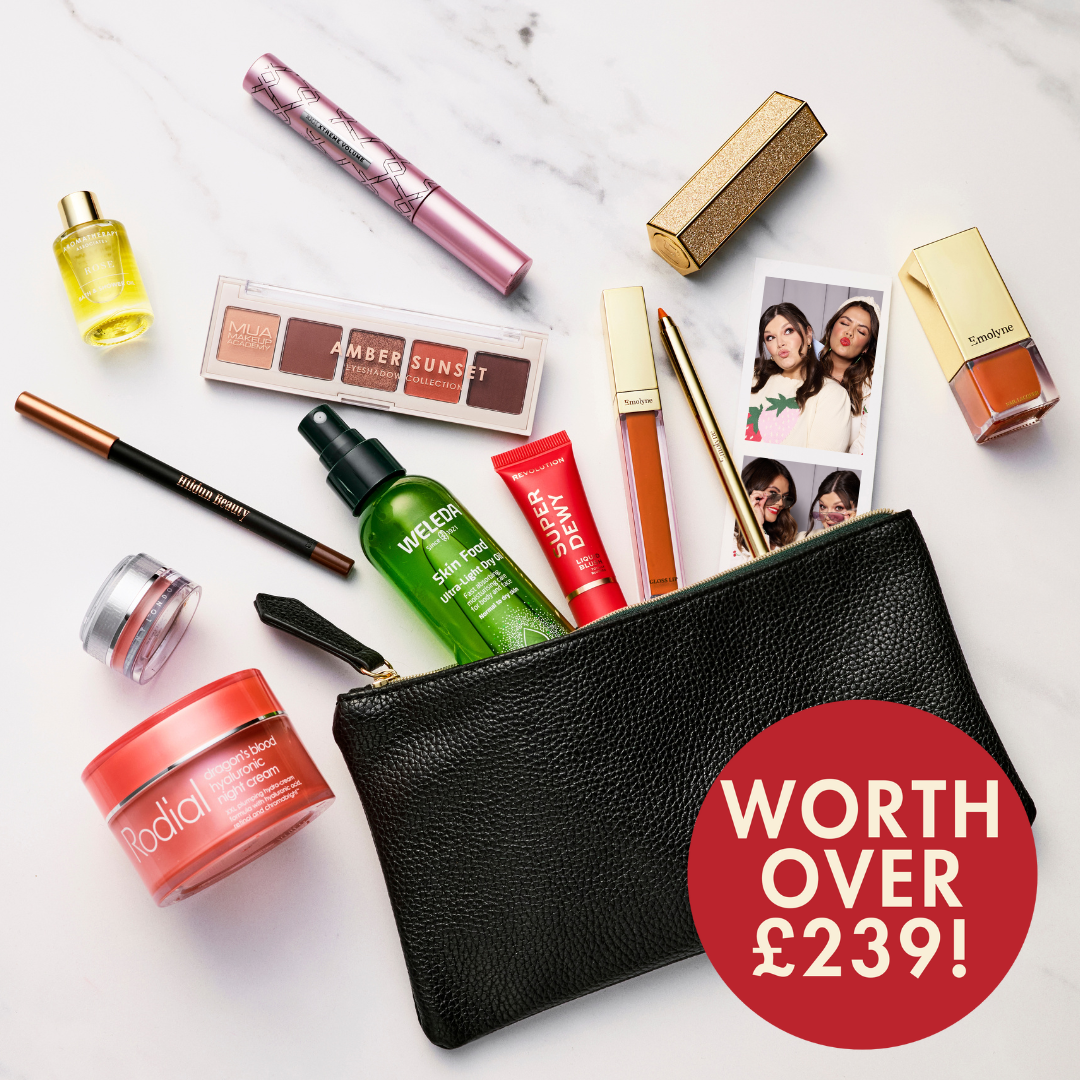 The limited edition OK! Beauty Box by Bryony and Poppy (worth over £239)