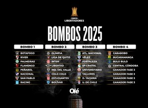 Copa Libertadores 2025: con los 47 clasificados, los bombos para la fase de grupos