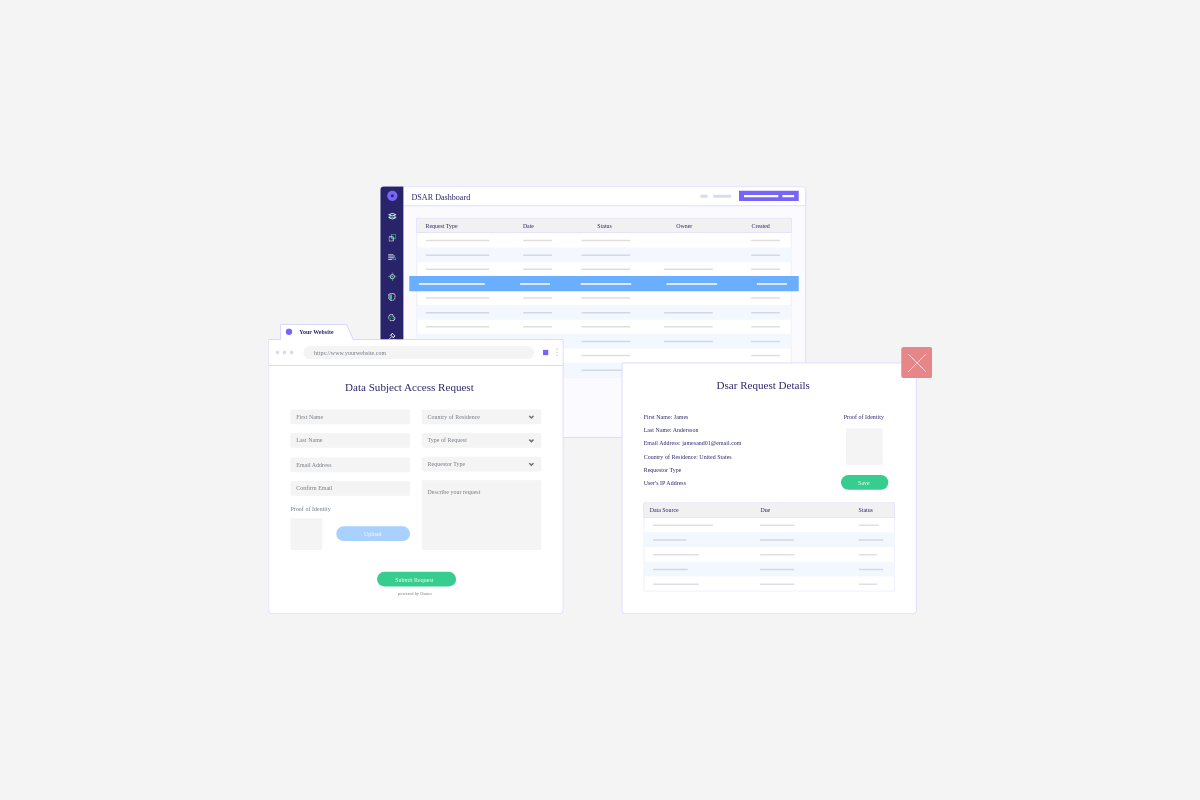 dsar workflow interface