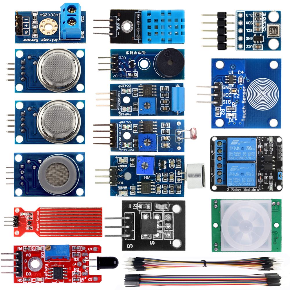 16 in 1 Smart Home Sensor Kit for Arduino Raspberry Pi (Model:DKHK100200)