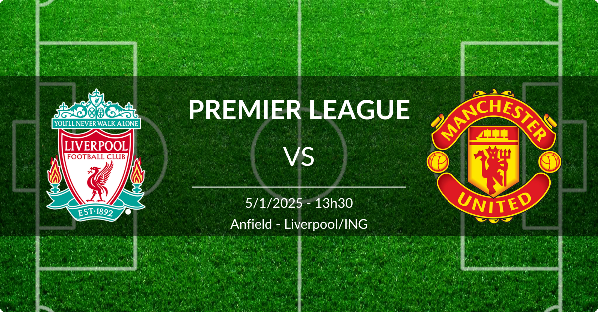 Featured image for “Palpite Liverpool x Manchester United 05/01/25 Premier League”