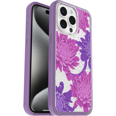 iPhone 15 Pro Max Symmetry Series Clear Case for MagSafe Fluttering Flora