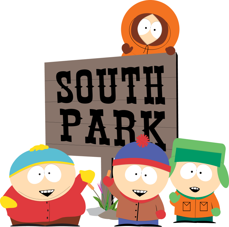 South Park Handtuch-Tasche Erwachsene T-Shirt mit kurzen Ärmeln