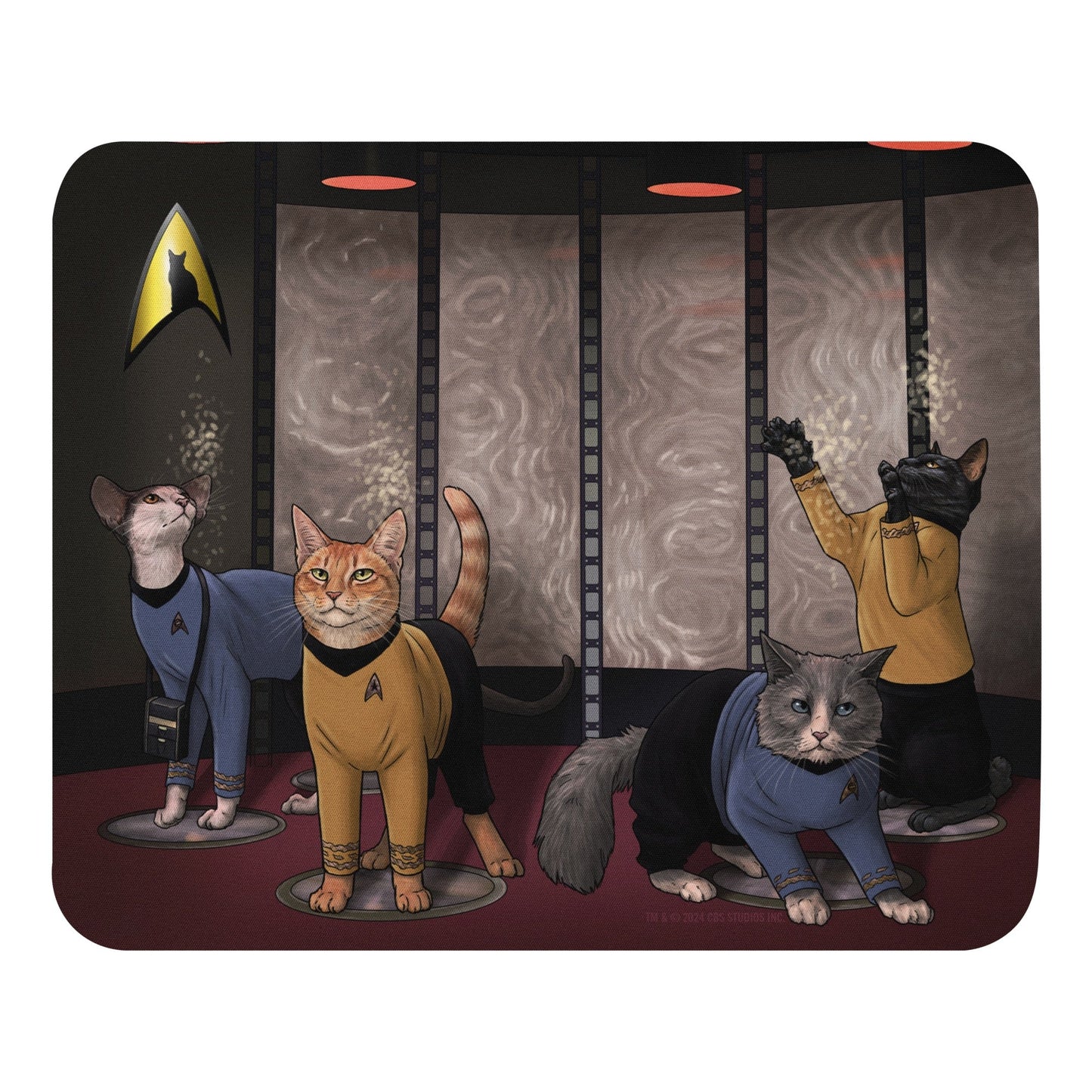 Star Trek: The Original Series Crew Cats Mouse Pad - Paramount Shop